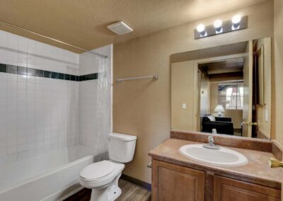 Nellis Suites at Main Gate | An All-Suites Extended Stay Community in Las Vegas, Nevada | Two Bedroom | Bathroom
