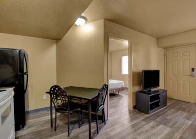 Nellis Suites at Main Gate | An All-Suites Extended Stay Community in Las Vegas, Nevada | Two Bedroom | Living Area