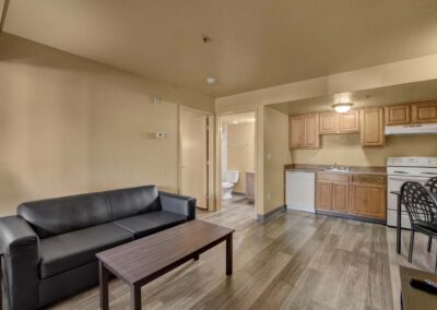 Nellis Suites at Main Gate | An All-Suites Extended Stay Community in Las Vegas, Nevada | Two Bedroom | Living Area