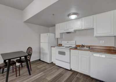 Nellis Suites at Main Gate | An All-Suites Extended Stay Community in Las Vegas, Nevada | Kitchen Area