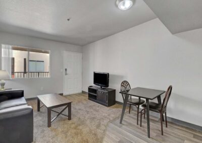 Nellis Suites at Main Gate | An All-Suites Extended Stay Community in Las Vegas, Nevada | Living Area
