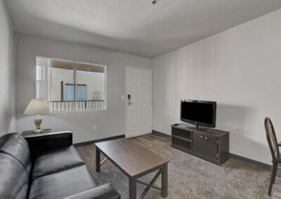 Nellis Suites at Main Gate | An All-Suites Extended Stay Community in Las Vegas, Nevada | Living Area