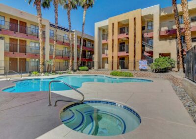 Nellis Suites at Main Gate | An All-Suites Extended Stay Community in Las Vegas, Nevada | Pool and Spa